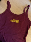 Cleveland Strappy Tank - Maroon
