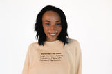 Intentional Movement Mantra Cropped Crew