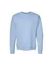 Light blue, relaxed fit crewneck with ribbed cuffs and hem. 