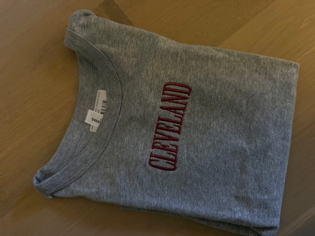 Cleveland Baby Tee - Heather Gray