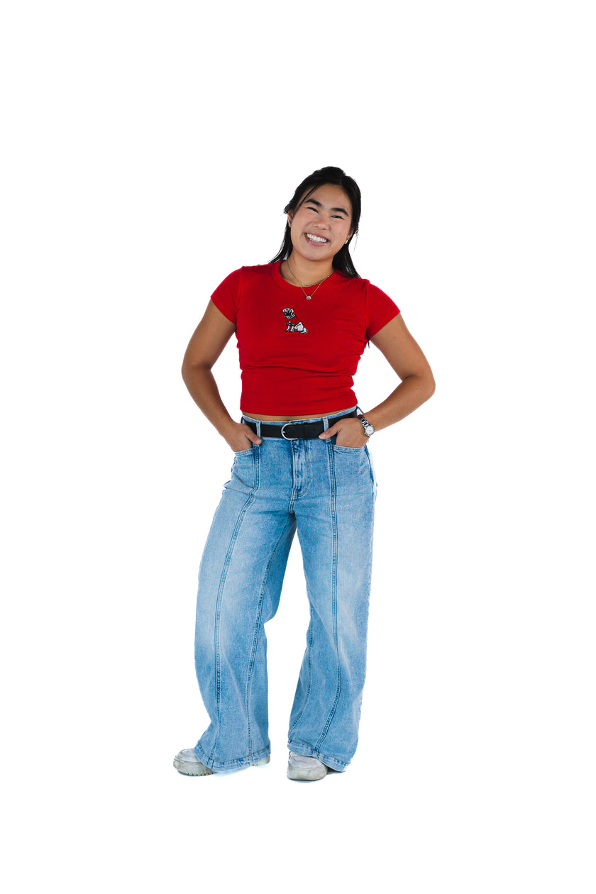 Football Dog Baby Tee