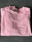 Cowboy Boot Embroidered Crewneck - Western