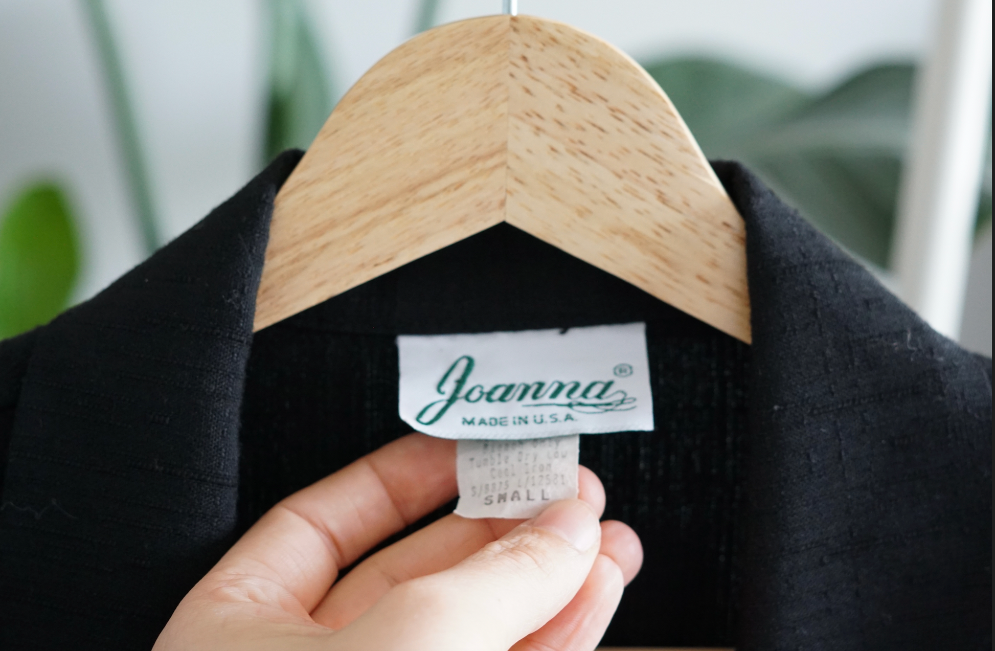 Joanna Vintage Black Short Sleeve Linen Blazer