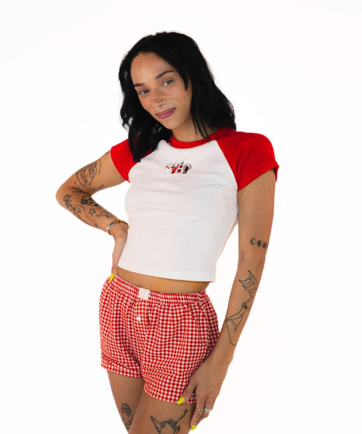 OHIO People Baby Tee – Red & White Game Day Tee