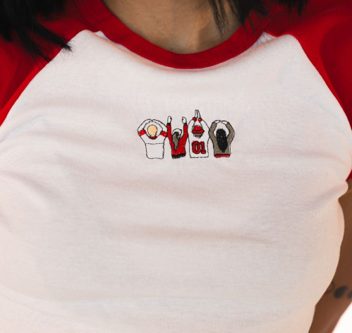 OHIO People Baby Tee – Red & White Game Day Tee