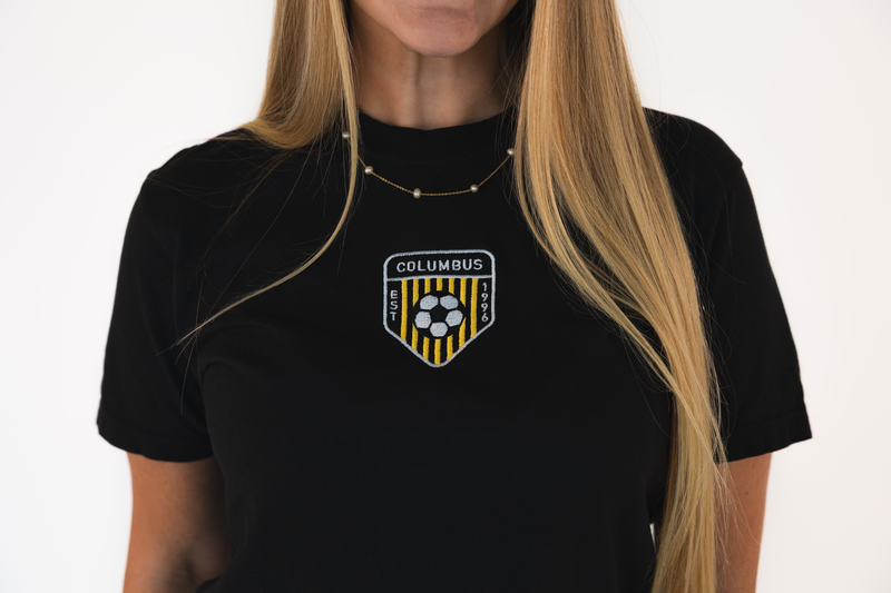 Columbus Soccer Baby Tee White