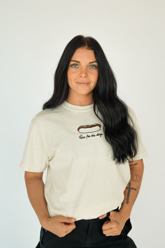 Here for the Dogs Boxy Tee - Sporty