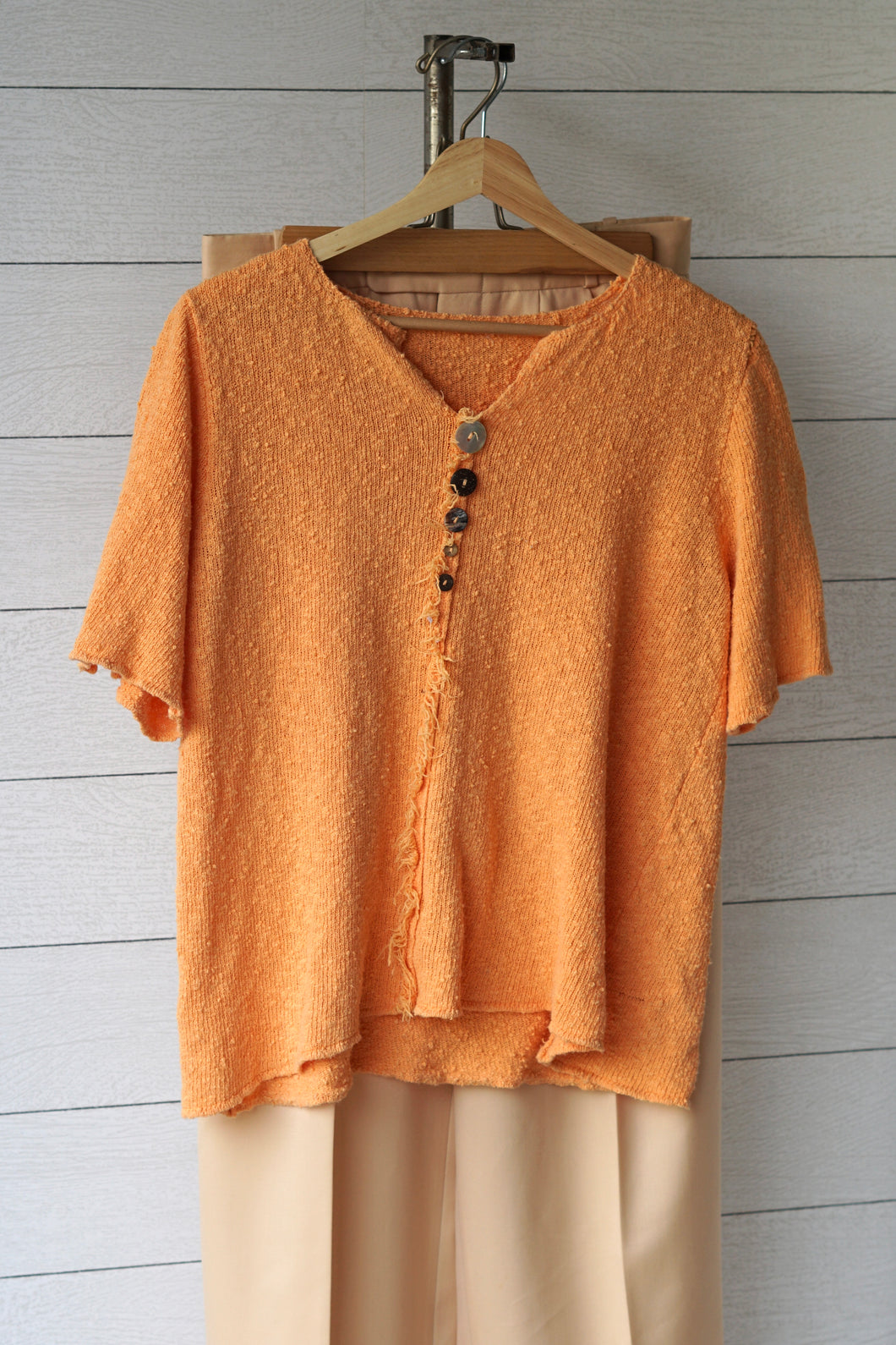 Orange Knit Shirt