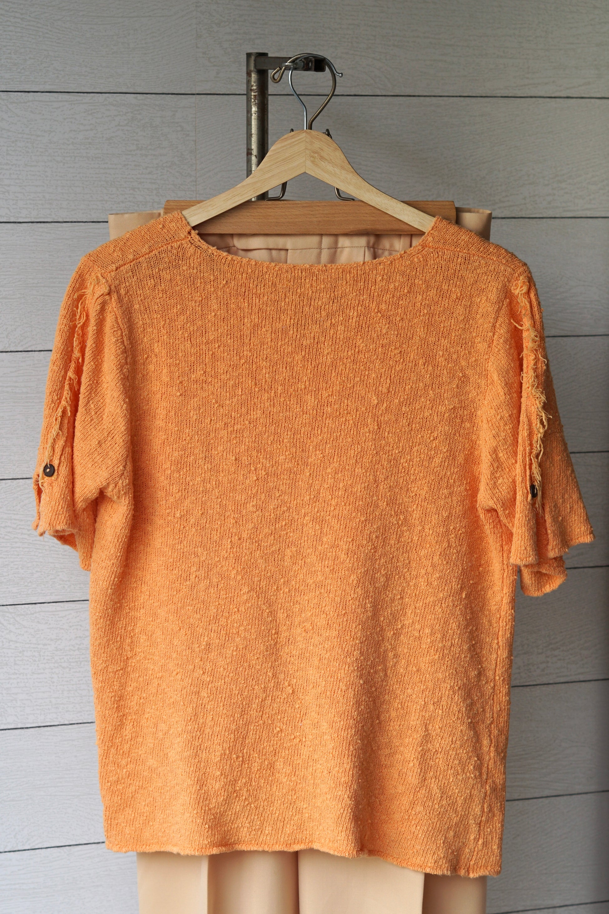 Orange Knit Shirt