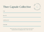 Capsule Collective: A Gift For You, Gift Card