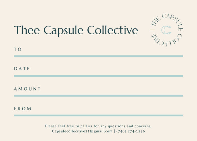 Capsule Collective: A Gift For You, Gift Card