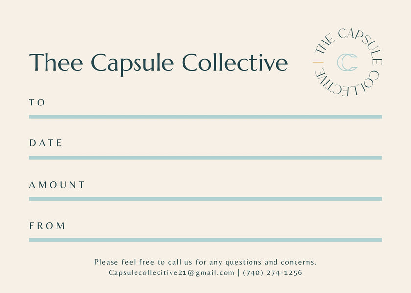 Capsule Collective: A Gift For You, Gift Card